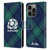 Scotland Rugby Graphics Tartan Oversized Leather Book Wallet Case Cover For Apple iPhone 14 Pro