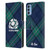 Scotland Rugby Graphics Tartan Oversized Leather Book Wallet Case Cover For OPPO Reno 4 5G