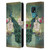Jena DellaGrottaglia Animals Peacock Leather Book Wallet Case Cover For Motorola Moto E7