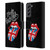 The Rolling Stones Albums Only Rock And Roll Distressed Leather Book Wallet Case Cover For Samsung Galaxy S21 FE 5G