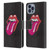 The Rolling Stones Graphics Pink Tongue Leather Book Wallet Case Cover For Apple iPhone 14