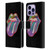 The Rolling Stones Graphics Watercolour Tongue Leather Book Wallet Case Cover For Apple iPhone 14 Pro Max