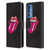 The Rolling Stones Graphics Pink Tongue Leather Book Wallet Case Cover For Motorola Edge 20 Pro