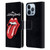 The Rolling Stones Key Art Tongue Classic Leather Book Wallet Case Cover For Apple iPhone 13 Pro
