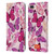 emoji® Butterflies Pink And Purple Leather Book Wallet Case Cover For Apple iPhone 7 Plus / iPhone 8 Plus