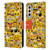 emoji® Full Patterns Smileys Leather Book Wallet Case Cover For Samsung Galaxy S21 5G