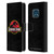 Jurassic Park Logo Plain Black Leather Book Wallet Case Cover For Nokia XR20