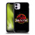 Jurassic Park Logo Plain Black Claw Soft Gel Case for Apple iPhone 11