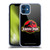 Jurassic Park Logo Plain Black Soft Gel Case for Apple iPhone 12 / iPhone 12 Pro