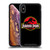 Jurassic Park Logo Plain Black Soft Gel Case for Apple iPhone XS Max