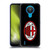 AC Milan Crest Full Colour Black Soft Gel Case for Nokia 1.4