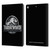 Jurassic World Fallen Kingdom Logo Plain Black Leather Book Wallet Case Cover For Apple iPad 10.2 2019/2020/2021