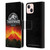 Jurassic World Fallen Kingdom Logo Volcano Eruption Leather Book Wallet Case Cover For Apple iPhone 13