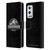 Jurassic World Fallen Kingdom Logo Plain Black Leather Book Wallet Case Cover For OnePlus 9 Pro