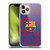 FC Barcelona Crest Patterns Glitch Soft Gel Case for Apple iPhone 11 Pro