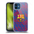 FC Barcelona Crest Patterns Glitch Soft Gel Case for Apple iPhone 12 / iPhone 12 Pro