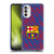 FC Barcelona Crest Patterns Glitch Soft Gel Case for Motorola Moto G52