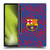 FC Barcelona Crest Patterns Glitch Soft Gel Case for Samsung Galaxy Tab S8 Plus