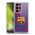 FC Barcelona Crest Patterns Glitch Soft Gel Case for Samsung Galaxy S22 Ultra 5G