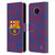 FC Barcelona Crest Patterns Glitch Leather Book Wallet Case Cover For Nokia C10 / C20