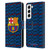 FC Barcelona Crest Patterns Barca Leather Book Wallet Case Cover For Samsung Galaxy S22 5G