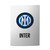 Fc Internazionale Milano Badge Logo On White Vinyl Sticker Skin Decal Cover for Sony PS5 Disc Edition Console