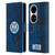 Fc Internazionale Milano Patterns Snake Wordmark Leather Book Wallet Case Cover For Huawei P50 Pro