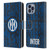Fc Internazionale Milano Patterns Snake Wordmark Leather Book Wallet Case Cover For Apple iPhone 14