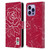 England Rugby Union Marble Red Leather Book Wallet Case Cover For Apple iPhone 14 Pro Max