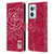 England Rugby Union Marble Red Leather Book Wallet Case Cover For OnePlus Nord CE 2 5G