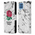 England Rugby Union Marble White Leather Book Wallet Case Cover For Samsung Galaxy F22 (2021)
