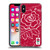 England Rugby Union Marble Red Soft Gel Case for Apple iPhone X / iPhone XS