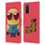 Minions Rise of Gru(2021) Valentines 2021 Heart Glasses Leather Book Wallet Case Cover For Samsung Galaxy S20 / S20 5G