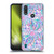 Micklyn Le Feuvre Florals Burst in Pink and Teal Soft Gel Case for Motorola Moto E6s (2020)