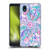 Micklyn Le Feuvre Florals Burst in Pink and Teal Soft Gel Case for Samsung Galaxy A01 Core (2020)