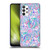 Micklyn Le Feuvre Florals Burst in Pink and Teal Soft Gel Case for Samsung Galaxy A32 (2021)