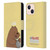 We Bare Bears Character Art Grizzly Leather Book Wallet Case Cover For Apple iPhone 13 Mini