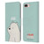 We Bare Bears Character Art Ice Bear Leather Book Wallet Case Cover For Apple iPhone 7 Plus / iPhone 8 Plus