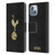 Tottenham Hotspur F.C. Badge Black And Gold Leather Book Wallet Case Cover For Apple iPhone 14