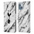 Tottenham Hotspur F.C. Badge Black And White Marble Leather Book Wallet Case Cover For Apple iPhone 14