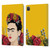 Frida Kahlo Red Florals Portrait Leather Book Wallet Case Cover For Apple iPad Pro 11 2020 / 2021 / 2022
