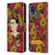 Frida Kahlo Red Florals Portrait Pattern Leather Book Wallet Case Cover For Nokia G11 Plus