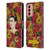 Frida Kahlo Red Florals Portrait Pattern Leather Book Wallet Case Cover For Samsung Galaxy M13 (2022)