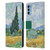 The National Gallery Art A Wheatfield With Cypresses Leather Book Wallet Case Cover For OPPO Reno 4 5G