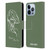 Billie Eilish Happier Than Ever Album Stencil Green Leather Book Wallet Case Cover For Apple iPhone 13 Pro