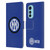 Fc Internazionale Milano Badge Logo Leather Book Wallet Case Cover For Motorola Edge (2022)