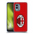 AC Milan Crest Full Colour Red Soft Gel Case for Nokia X30