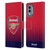 Arsenal FC Crest 2 Fade Leather Book Wallet Case Cover For Nokia X30