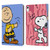 Peanuts Halfs And Laughs Snoopy & Charlie Leather Book Wallet Case Cover For Apple iPad 10.9 (2022)