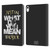 Justin Bieber Purpose B&w What Do You Mean Typography Leather Book Wallet Case Cover For Apple iPad 10.9 (2022)